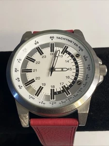 Tachymeter Design Uhr Neue Batterie Military Time Herren - Bild 1 von 11