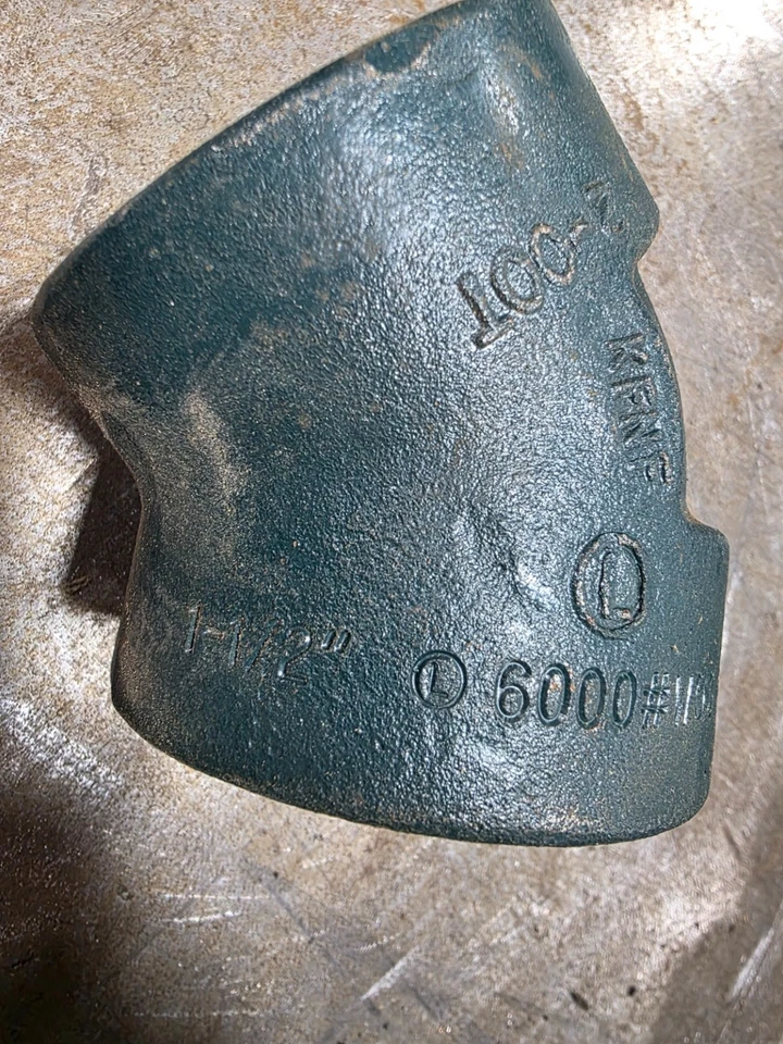 1-1/2" Pipe 45 Elbow 6000 PSI Forged - Image 1 of 1