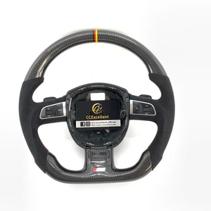 For Audi A4 S5 rs5 A5 S4 S5 S6 S8 B7 B8 A5 S5 Q7 Carbon Fiber Steering Wheel - Picture 1 of 8