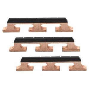 3 Pezzi Banjo Ponticello Ponte Ukulele Legno 5 Corde Accessori Ricambio - Foto 1 di 12