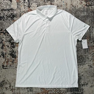 Nike Herren Dri-FIT Just Do it Victory Tour Golf Polo Weiß Größe: XXL Neu mit Etikett - Bild 1 von 5