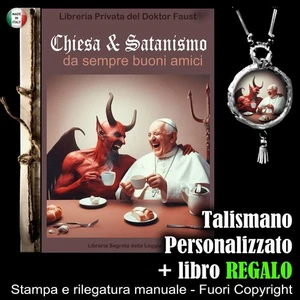Libro Antico Prohibito Chiesa e Satanismo Grimorio Raro da Collezione Occultismo - Picture 1 of 24