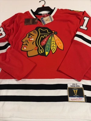 Camiseta Mitchell Ness NHL Chicago Blackhawks Power Play Play Player M Marian Hossa Nueva con Etiquetas Foto 1 de 4