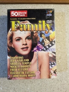 Family Classics 50 Movie Pack (DVD, 2004, 12-Disc Set, Sealed) - Foto 1 di 3