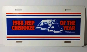 Vecchia targa Jeep Cherokee 1988 d'epoca 1988 targa Jeep Cherokee - Foto 1 di 13