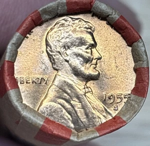 LINCOLN WHEAT CENT ROll 1909-1958 With 1955 S BU Wheat Ender. (W-180) - Picture 1 of 5