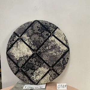 Board Linen Fabric Photo Display Board with Hanger 21”X 21” Black/Gray/White/ - Picture 1 of 10