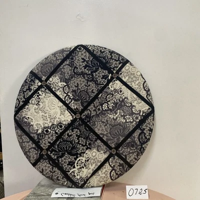 Board Linen Fabric Photo Display Board with Hanger 21”X 21” Black/Gray/White/ - Image 1 of 4