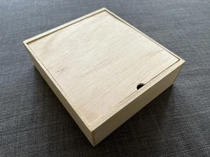 🔥2x kleine Holzkisten mit Deckel 14,6x16,4cm unbehandelt Natur Balsa & MDF - Bild 1 von 9
