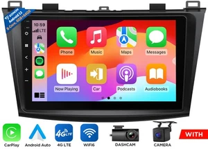 Para 10-13 BL Mazda 3 Coche Radio Estéreo Android 13 9" GPS 8Core 6+64 Apple CarPlay - Imagen 1 de 21