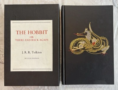 JRR Tolkien THE HOBBIT 1976 1st Deluxe Edition, Fine, Rare Box LOTR Allen Lewis - Image 1 of 4