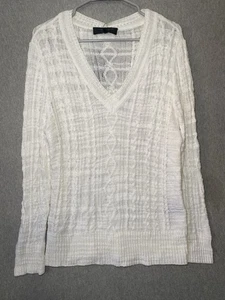 RAG & BONE Open Stitch Sweater Off White L - Picture 1 of 11