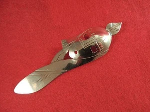 Mask Face 4" long PENDANT Vintage 0.925 STERLING SILVER BROOCH Pin BROACH - Picture 1 of 3