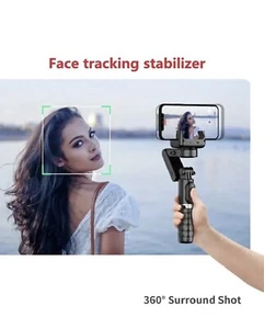 360° Rotation Gimbal Stabilizer: Selfie Stick, Tripod, Ideal for iPhone, Android - Zdjęcie 1 z 4