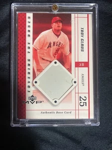 2001 Upper Deck MVP Troy Glaus Covering The Bases Game Used Base Relic #CB-TG - Picture 1 of 3