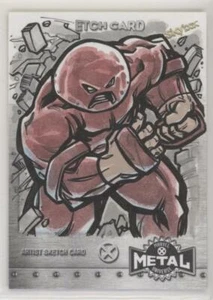 2021 Marvel X-Men Metal Universe Sketch Etch Card Juggernaut - Imagen 1 de 1