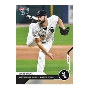 Lucas Giolito - MLB TOPPS AHORA Tarjeta 157 - Impresión: 1568 2020 base primera sin bateador - Imagen 1 de 1