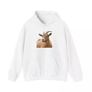 Goat Sweatshirt, Animal Lover Gift, Cozy Hoodie, Farm Theme Apparel, - Picture 1 of 53