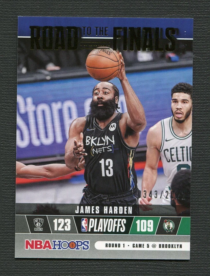 2021-22 Hoops Road to the Finals #33 James Harden 343/2021 - Nets - Image 1 of 2