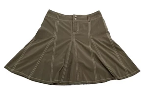 Athleta Whatever A-line Skort Brown Size 6 Lightweight Travel Hike - Picture 1 of 9
