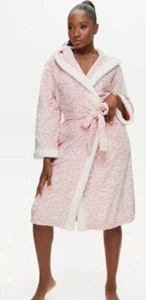Ann Summers Leopard Hooded Robe Pink XL 20 22 - Picture 1 of 4