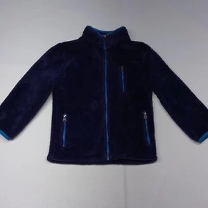 Cat and Jack Purple Fleece Zip Up Jacket with Pockets Kids Girls Youth XS 4-5 - Picture 1 of 6