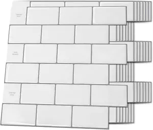Backsplash Tile for Kitchen Peel and Stick, 10-Sheet Stick on Subway Tiles for K - Picture 1 of 12