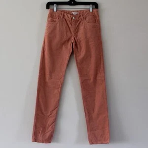 NWT Bonpoint Sienna Style Corduroy Pants Slim Straight Cookie Orange Pink 12 - Picture 1 of 9