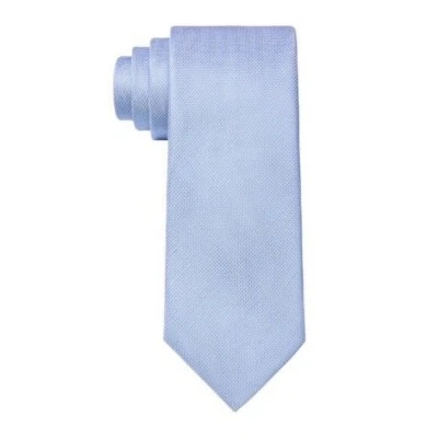 Calvin Klein Mens Classic Slim Micro Diamond Tie Blue Size OS NWT - Image 1 of 2