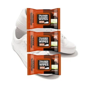 3 Biodegradable Trainer Shoe Cleaning Wipes Pack Of 30 Urban Kicks Footwear Wipe - Picture 1 of 6
