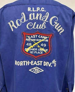 Ralph Lauren Polo Rod and Gun Club Patchwork Deportista Azteca Camisa Occidental Talla L - Imagen 1 de 20