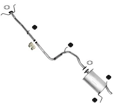 Silenciador trasero de tubo de escape con juntas para Ford Festiva 1988-1993 Foto 1 de 4