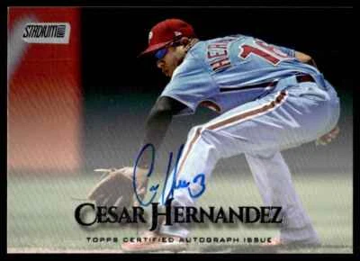 2019 TOPPS STADIUM CLUB AUTO CESAR HERNANDEZ R3 - Image 1 of 2