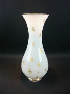 VASE SCHACHTENBACH WEIßES ALABASTERGLAS GOLDDEKOR 19. JAHRH. H=33,7cm Ø=14,5cm - Bild 1 von 6