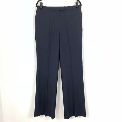 NUEVO Uniform Group Mujer Azul Marino Pantalones Talla 12 Bota Acampanada Mezcla Lana Foto 1 de 4