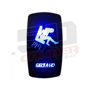 "Eject A Ho" 20a 12V or 24V On/Off Rocker Switch Waterproof Sexy Design - Blue - Foto 1 di 8