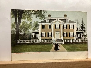 Longfellow’s Home: Cambridge, MA - Postal vintage - Imagen 1 de 3
