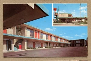 CHICAGO, ILLINOIS. L. P. Motel. 4605 N. Harlem Ave. TARJETA POSTAL DE RECUERDO - Imagen 1 de 2