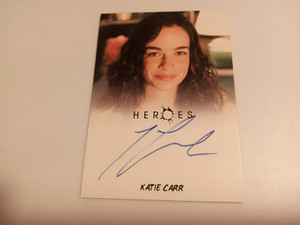 2010 Rittenhouse Heroes Archives Katie Carr as Caitlin Autograph Card $1.25 Post