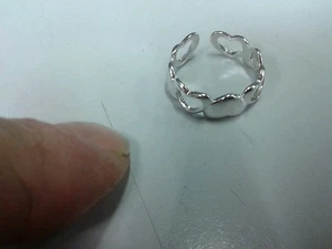 anello cuore cuori argento 925 REGOLABILE hearth ring - Picture 1 of 1