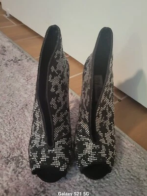 Steve Madden St Lucia Ankle Bootie Peep Toe Heels - Image 1 of 3