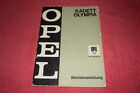 Betriebsanleitung Bedienungsanleitung Opel Kadett B/Olympia A November 1968