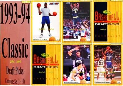 100+ CLASSIC 1993 NBA ( 1 - 110 ) SINGLES RC ROOKIE SET LOT .. YOU PICK LIST - Image 1 of 2