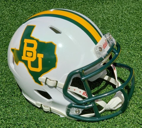 BAYLOR BEARS CONCEPT FOOTBALL MINI HELMET +VISOR OPTION Cover