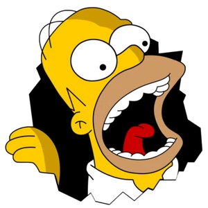 Adesivo Homer Simpson I Simpson finestra laptop paraurti vinile decalcomania - Foto 1 di 1