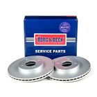 Vented Brake Discs Pair For Ford Transit Courier 1.6 TDCi Set Borg & Beck