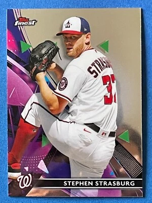 STEPHEN STRASBURG 2021 Topps Finest #51 Nationals - Image 1 of 2