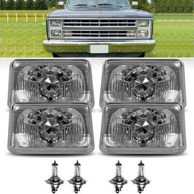 Faros rectangulares 4 piezas nuevos para Buick Electra 1975-1984 4,25x6,75" Foto 1 de 4