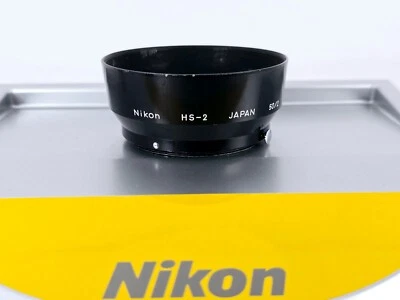 🌸[Excelente+++++] Parasol metálico Nikon HS-2 para lente de 50 mm F2 50 mm de Japón Foto 1 de 4