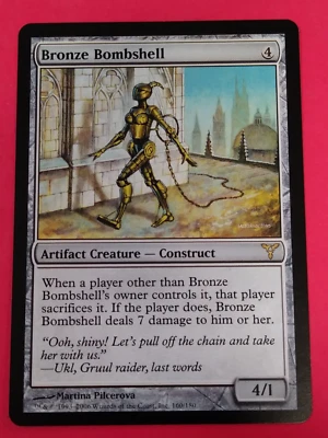 Magic The Gathering - 1x BRONZE BOMBSHELL - Dissension - NM Rare Artifact  MTG - Image 1 of 2